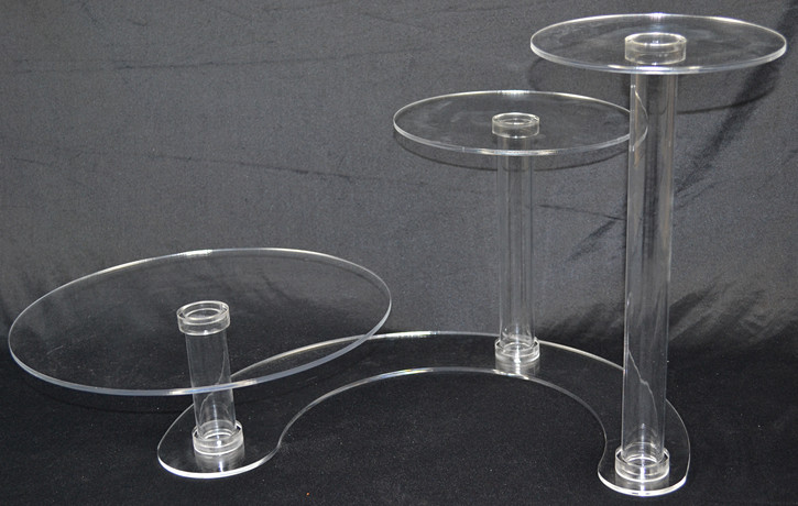 3 Tier Cascade Cake Stand 5mm Acrylic Wedding Display  Z2413