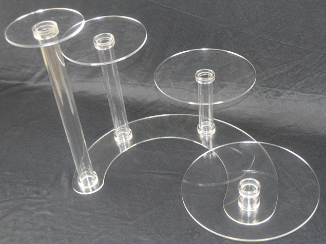 4 Tier Cascade Cake Stand 5mm Acrylic Wedding Display  Z2414