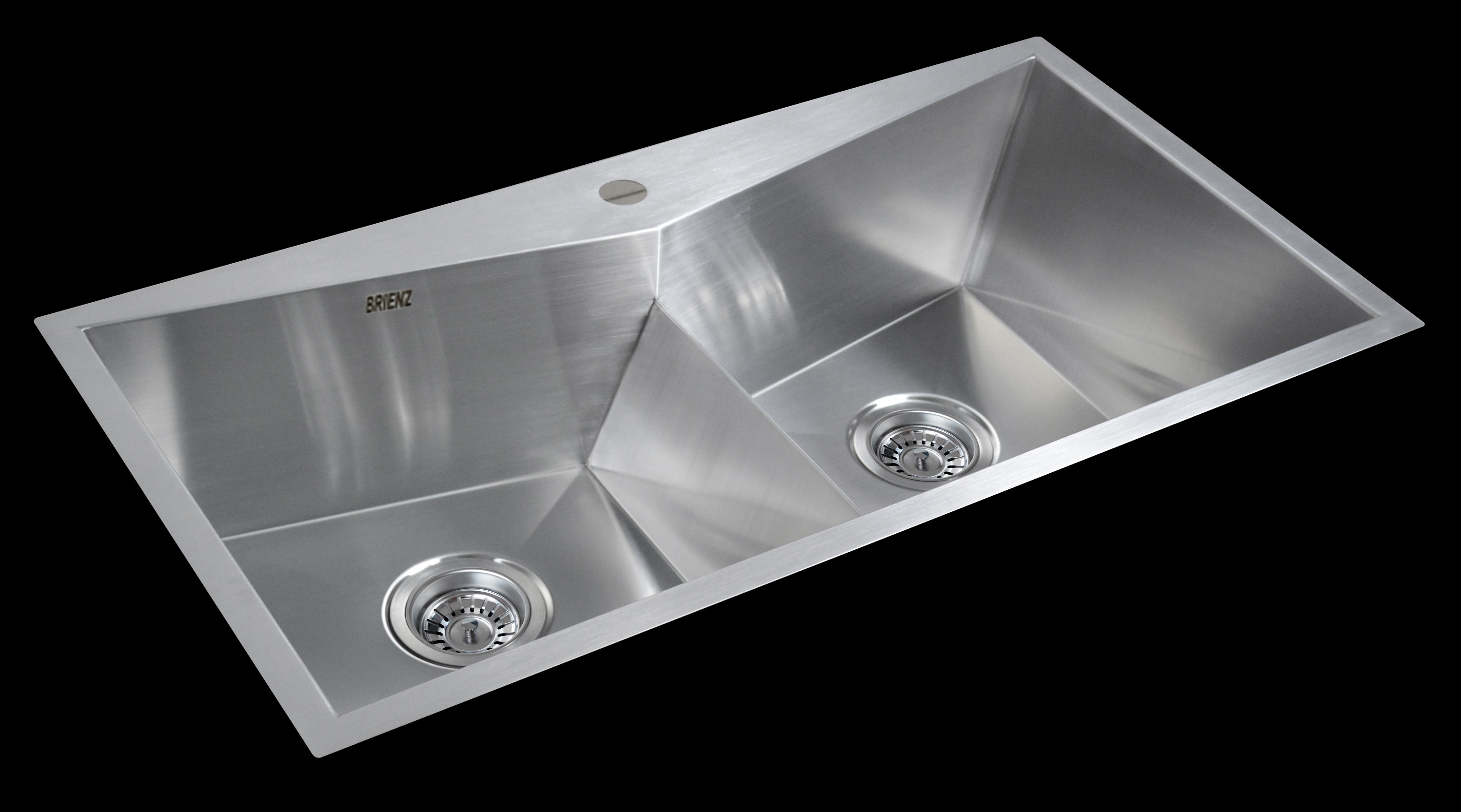 850x450mm Handmade Stainless Steel Topmount Kitchen Laundry Sink with Waste  Z2523