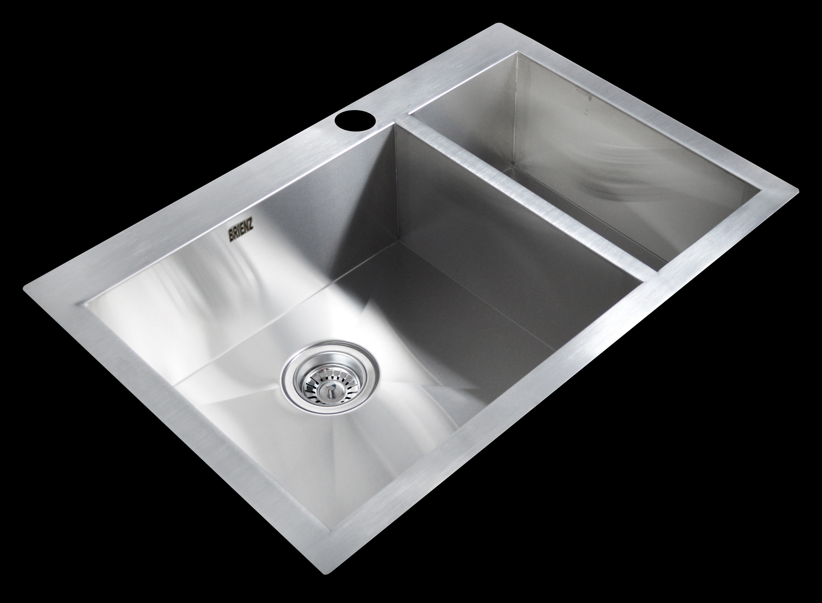 745x505mm Handmade Stainless Steel Topmount Kitchen Sink with Waste  Z2525