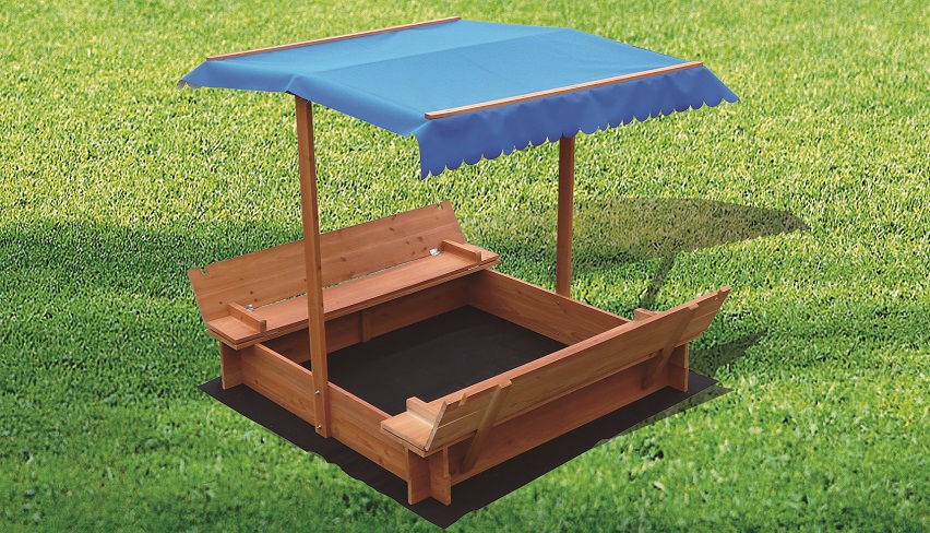 Kids Wooden Toy Sandpit with Canopy  Z2533