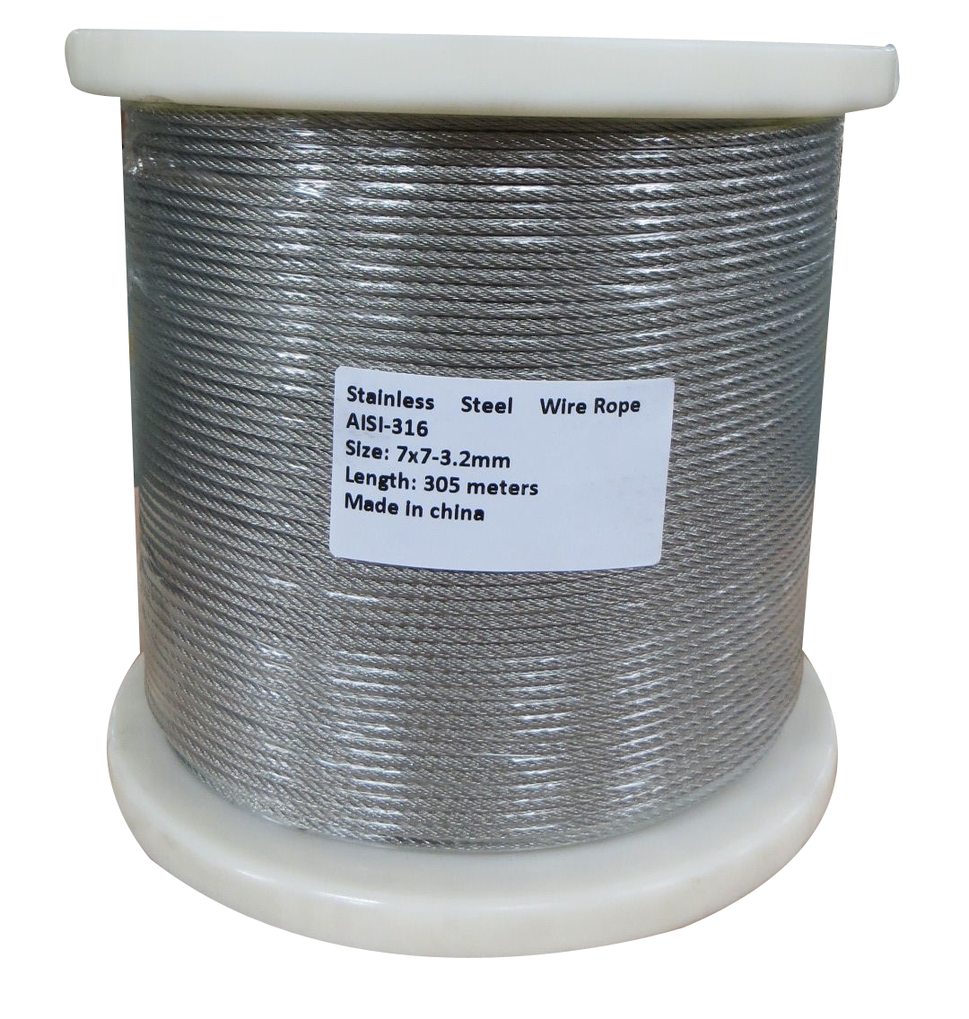 305M G316 STAINLESS STEEL WIRE ROPE 3.2MM BALUSTRADE  Z2573