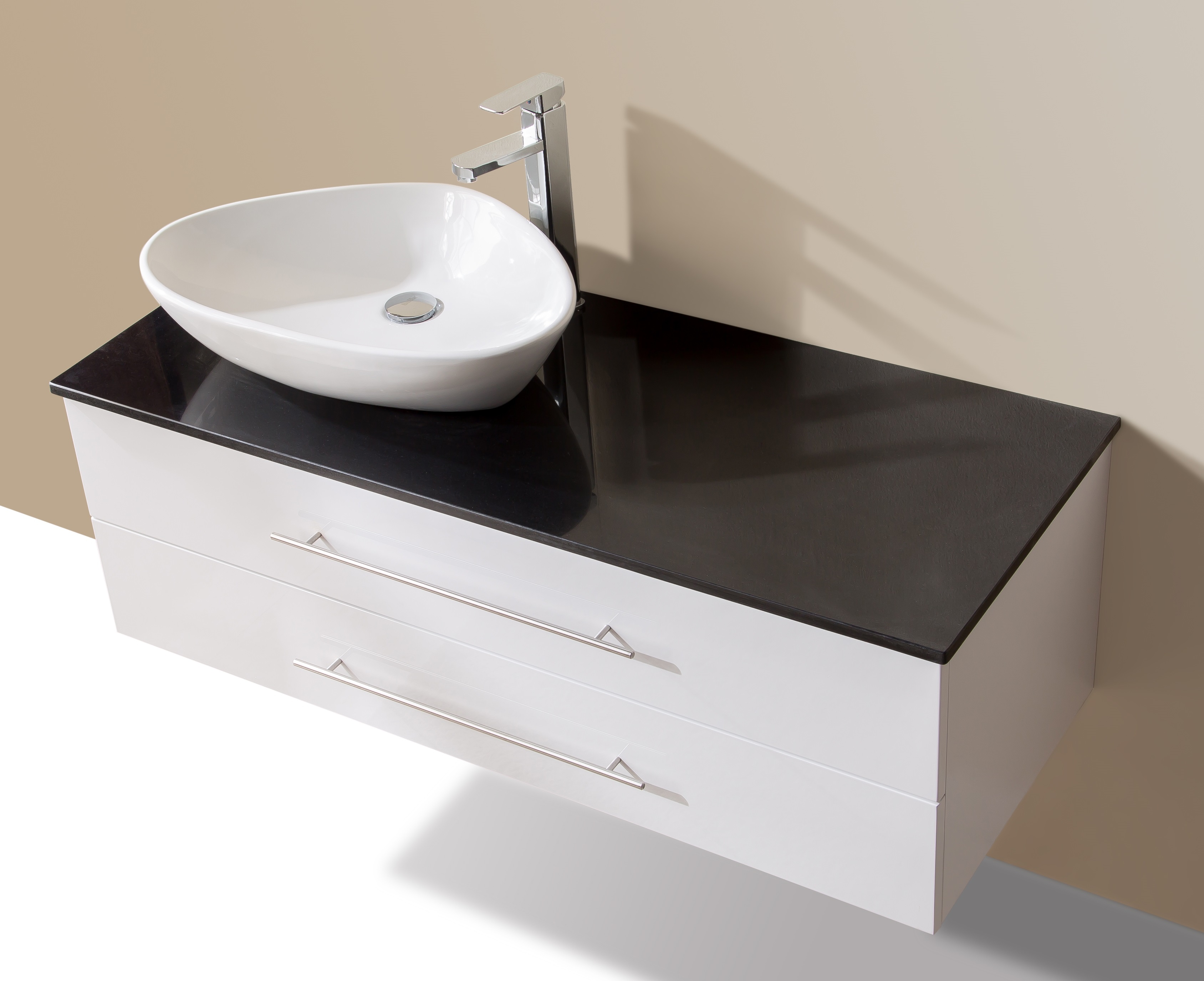 1200mm Wall Hung Bathroom Vanity Unit With Stone Top, Basin - Della Francesca  Z2601