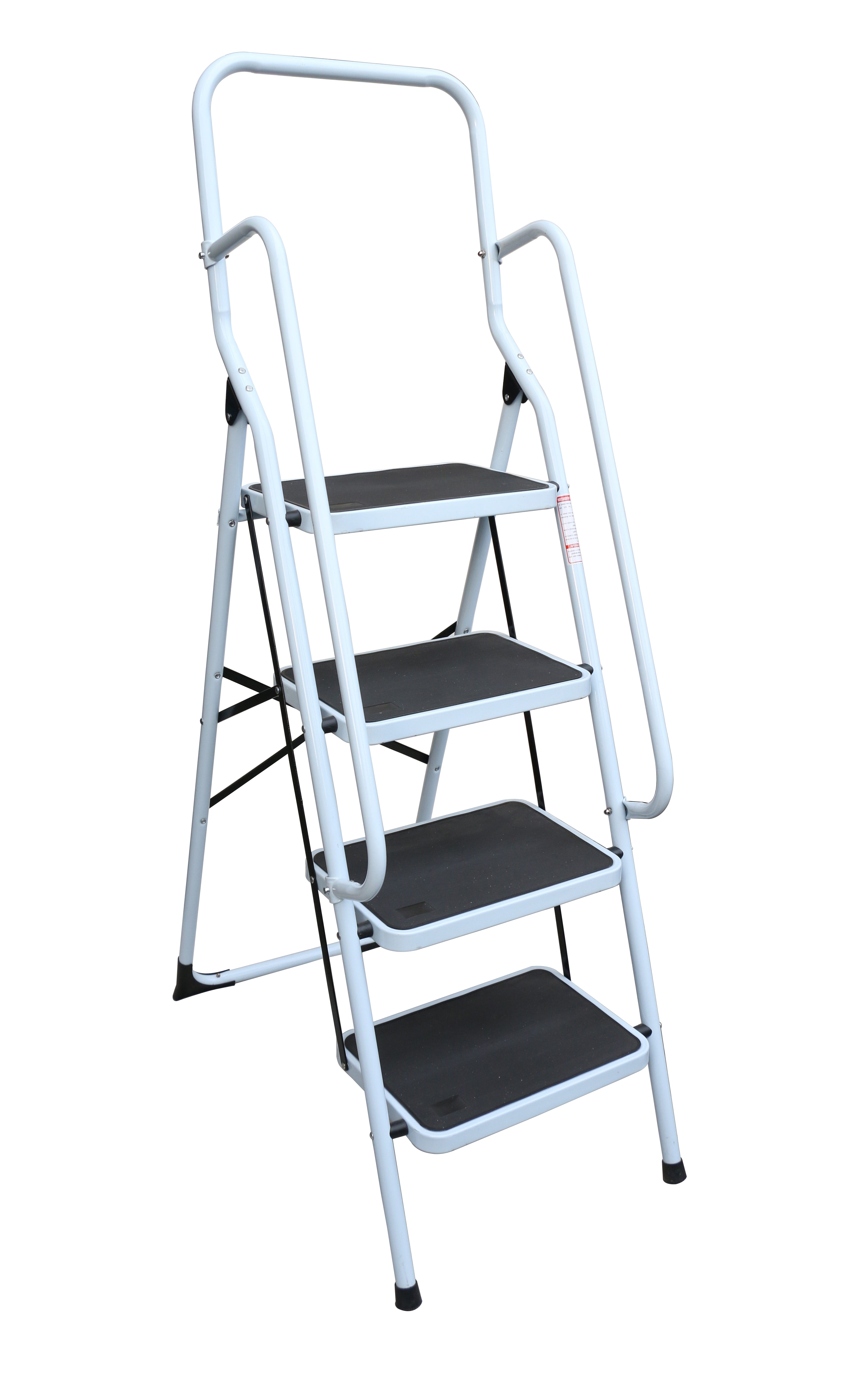 Foldable Non Slip 4 Step Steel Ladder  Z2666