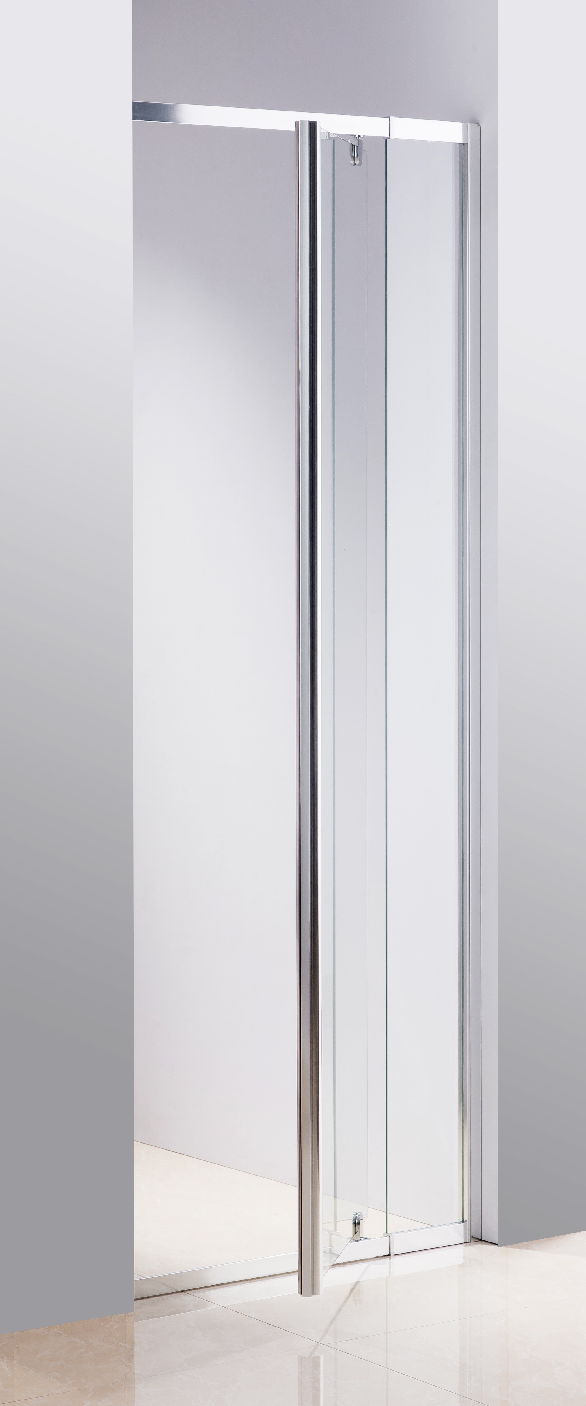 820-900 Finger Pull Wall to Wall Shower Screen By Della Francesca  Z2680