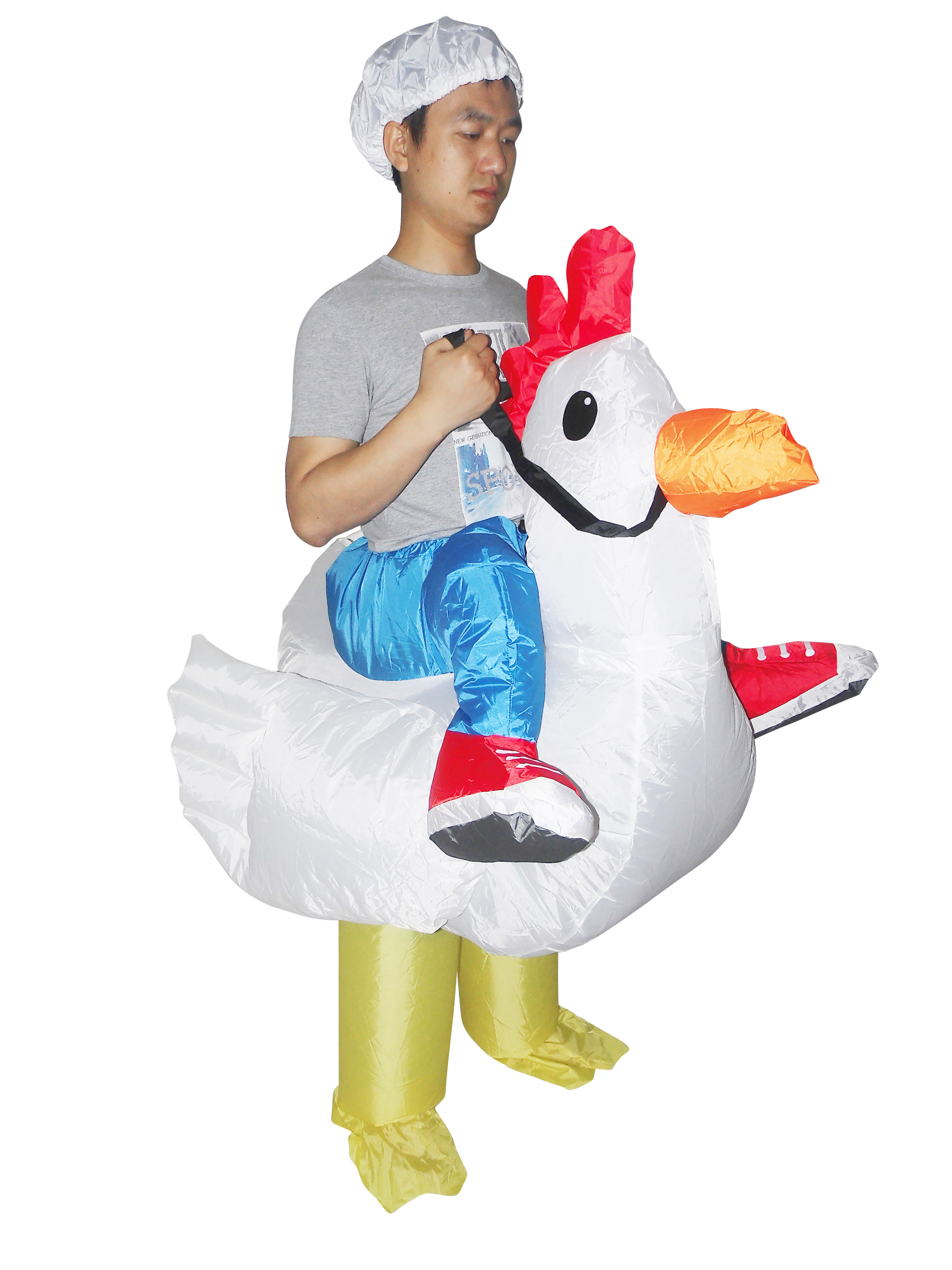 CHICKEN Fancy Dress Inflatable Suit -Fan Operated Costume  Z2687