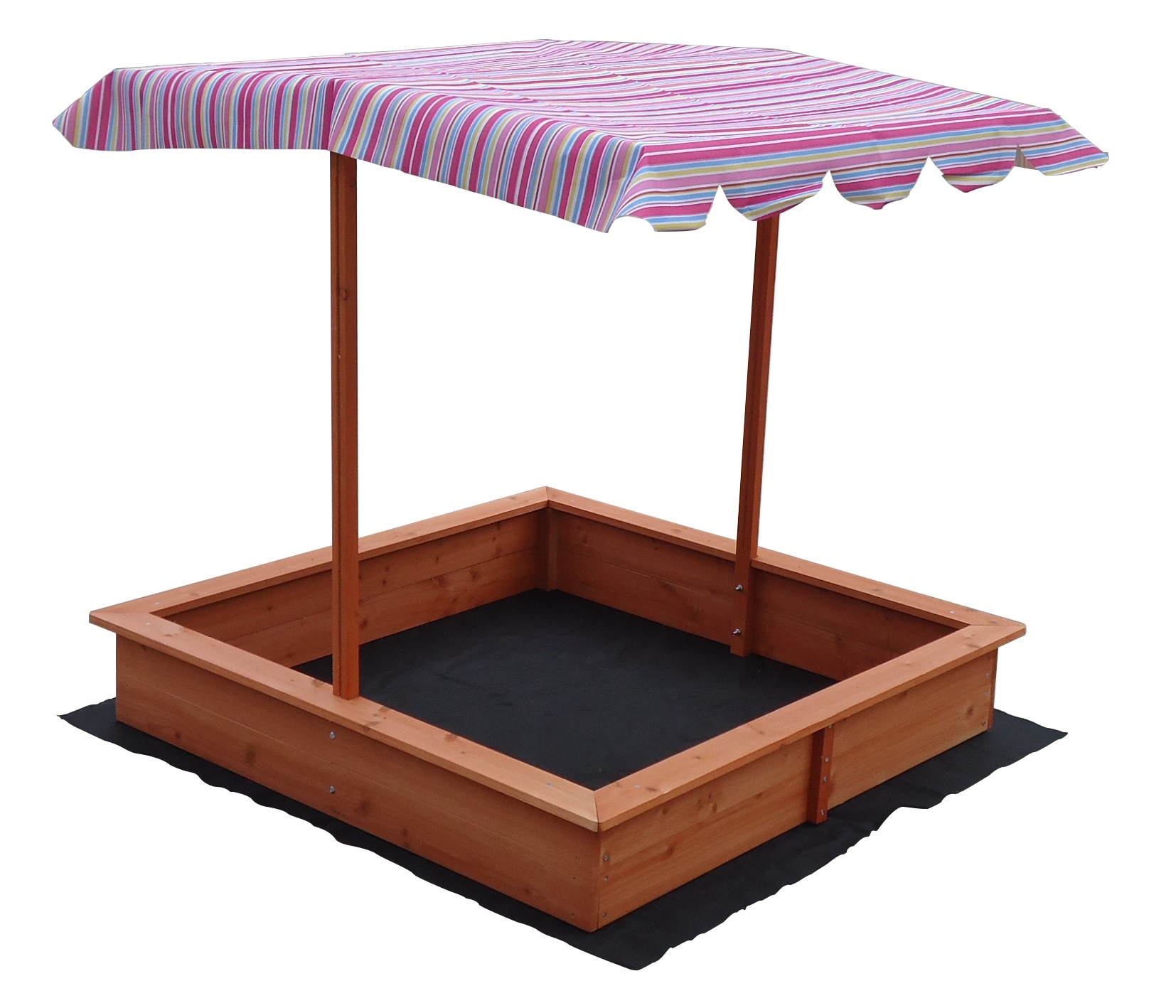 Kids Wooden Toy Sandpit with Adjustable Canopy  Z2708