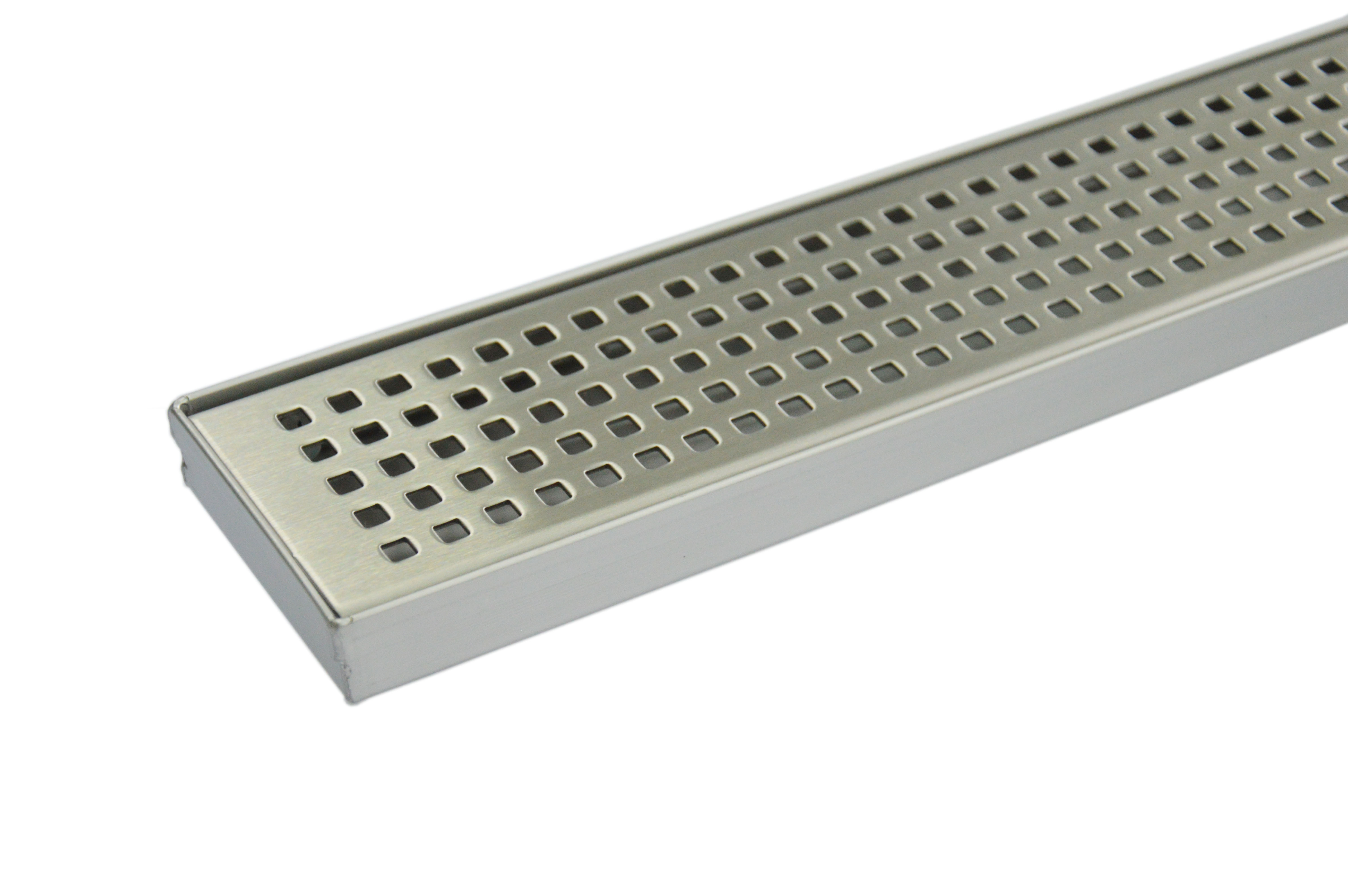 900mm Bathroom Shower Stainless Steel Grate Drain w/Centre outlet Floor Waste Square Pattern  Z2711