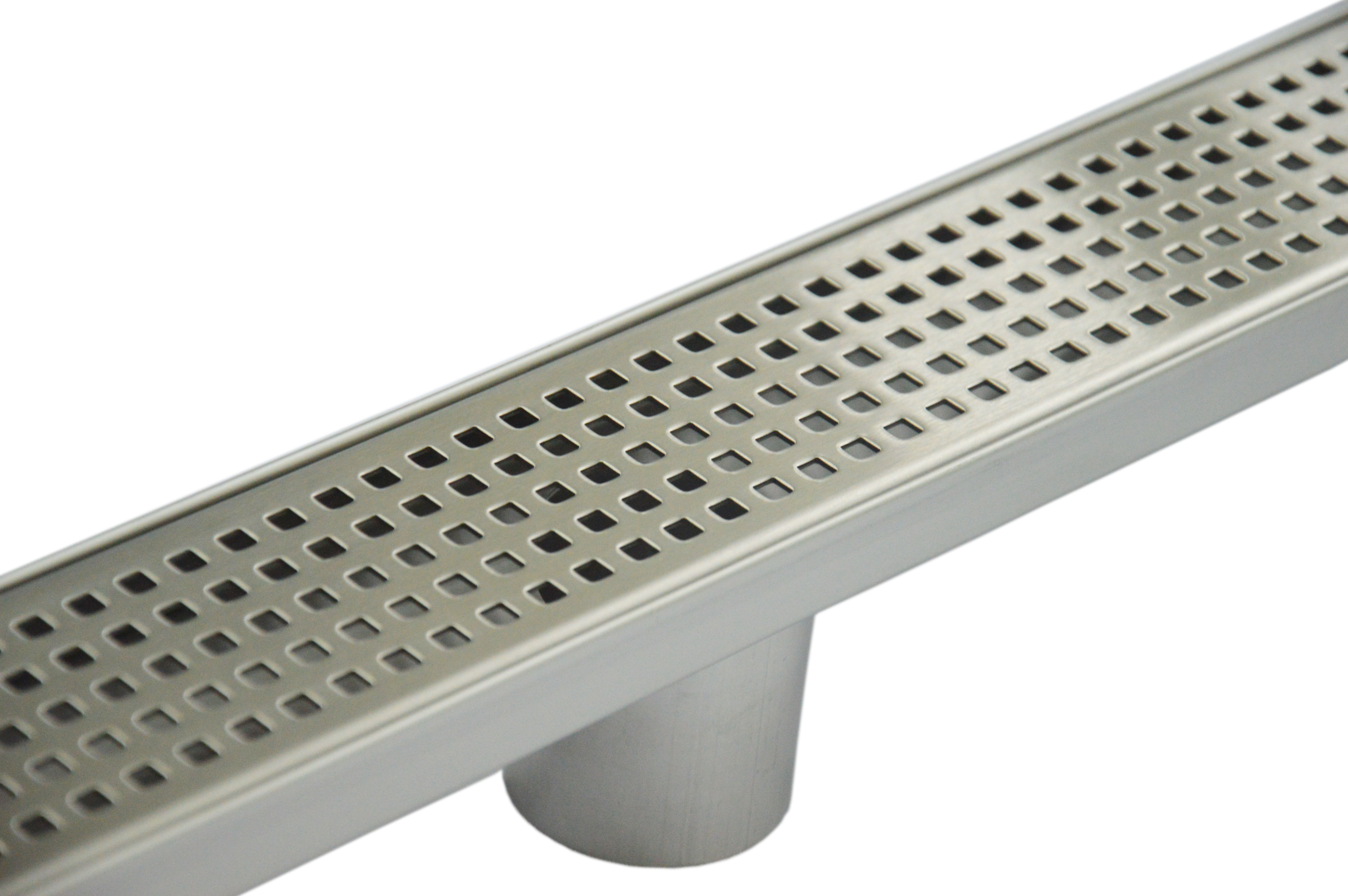 800mm Bathroom Shower Stainless Steel Grate Drain w/Centre outlet Floor Waste  Z2712