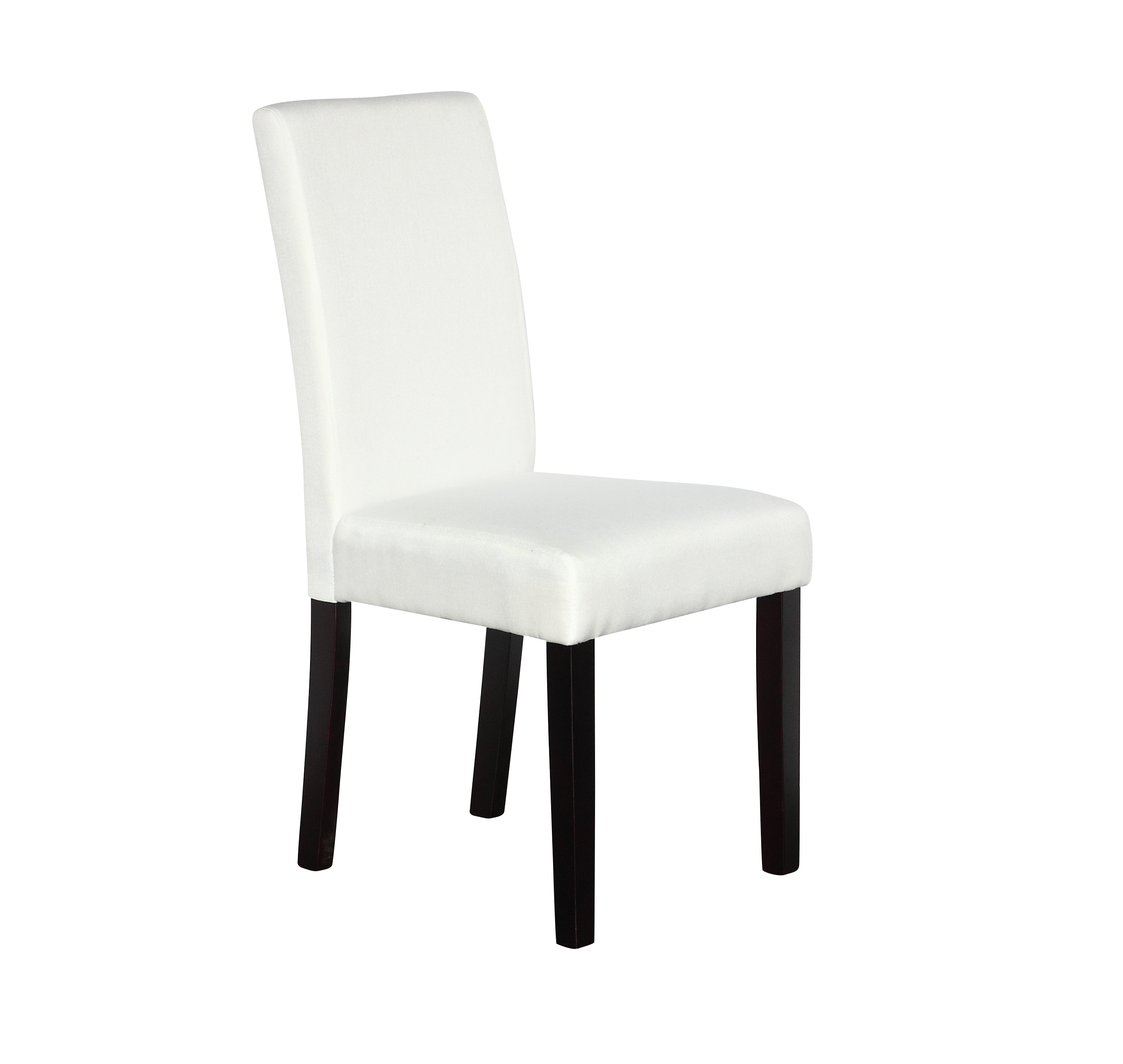 2 x Premium Fabric Linen Palermo Dining Chairs High Back - White  Z2721