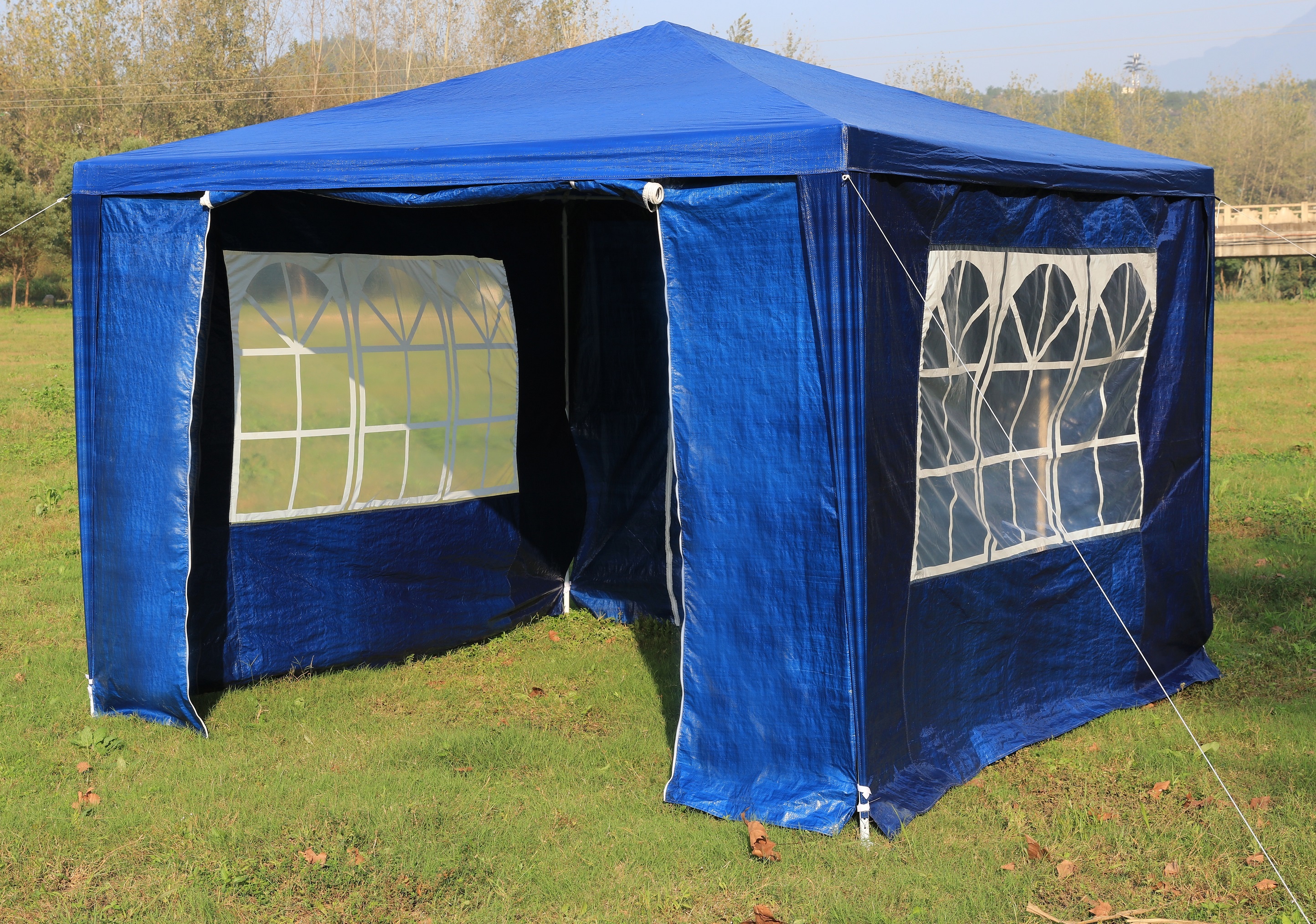 3x3m Gazebo Outdoor Marquee Tent Canopy Blue  Z2774