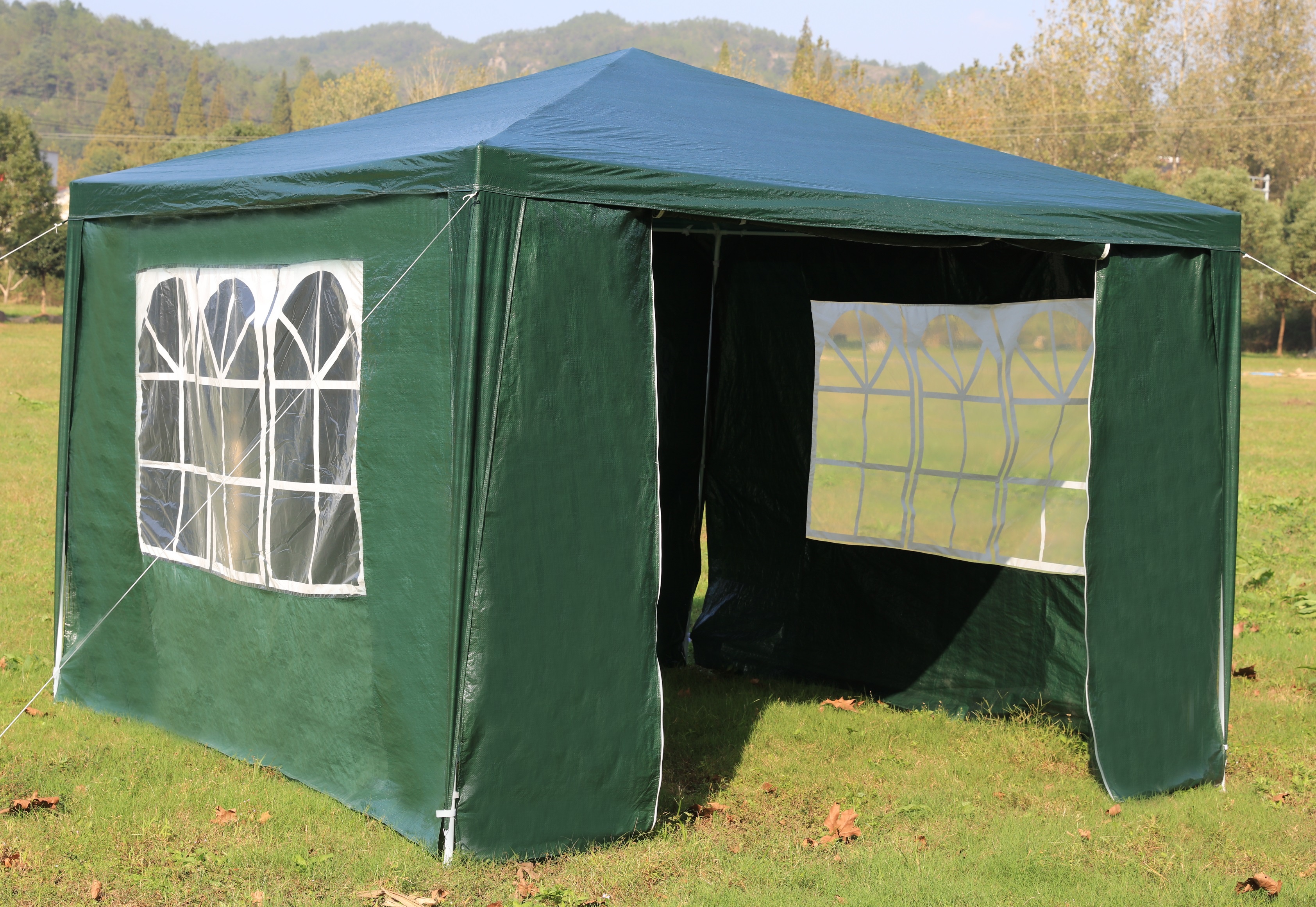 3x3m Gazebo Outdoor Marquee Tent Canopy Green  Z2775