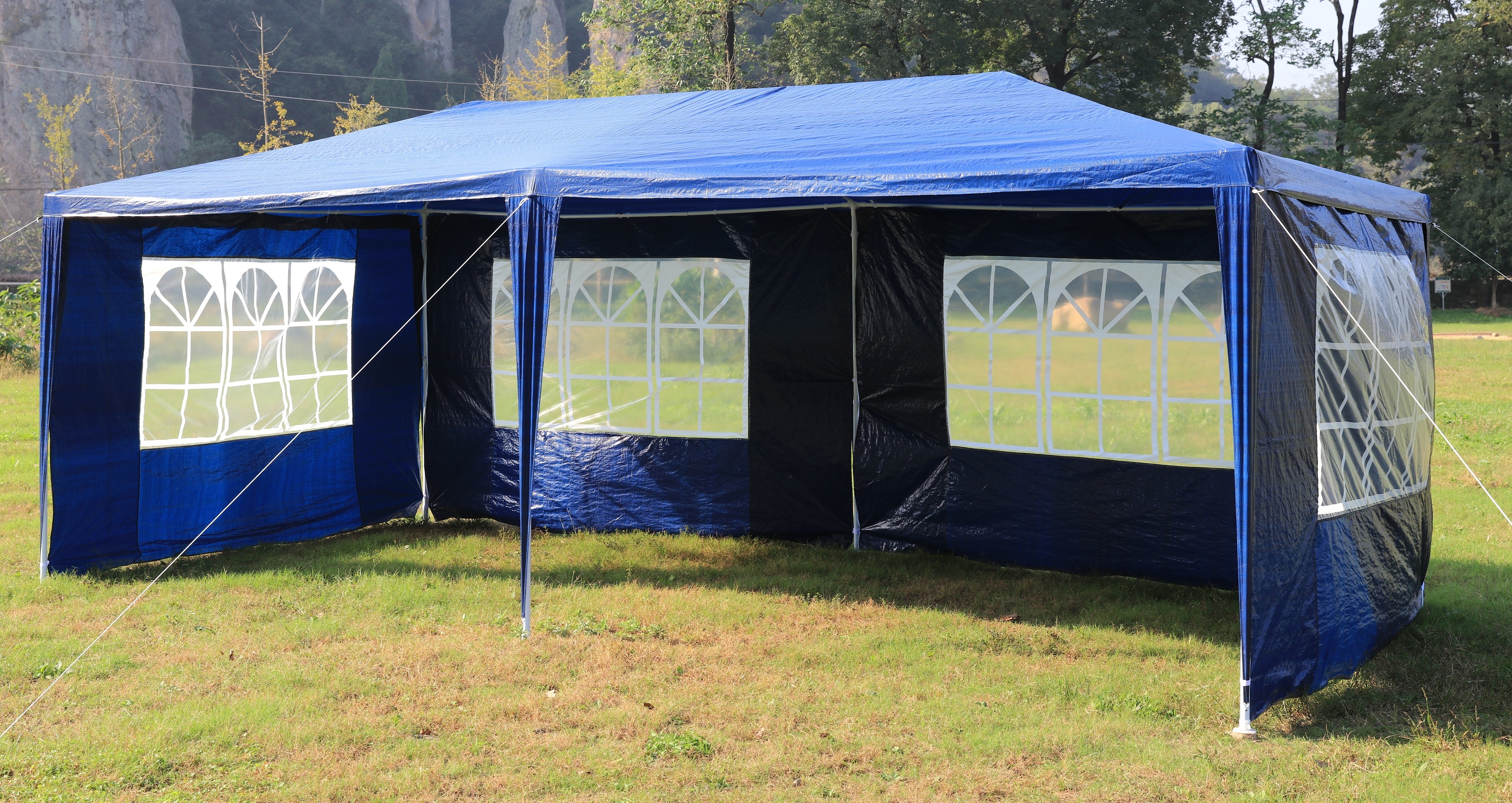 3x6m Gazebo Outdoor Marquee Tent Canopy Blue  Z2777