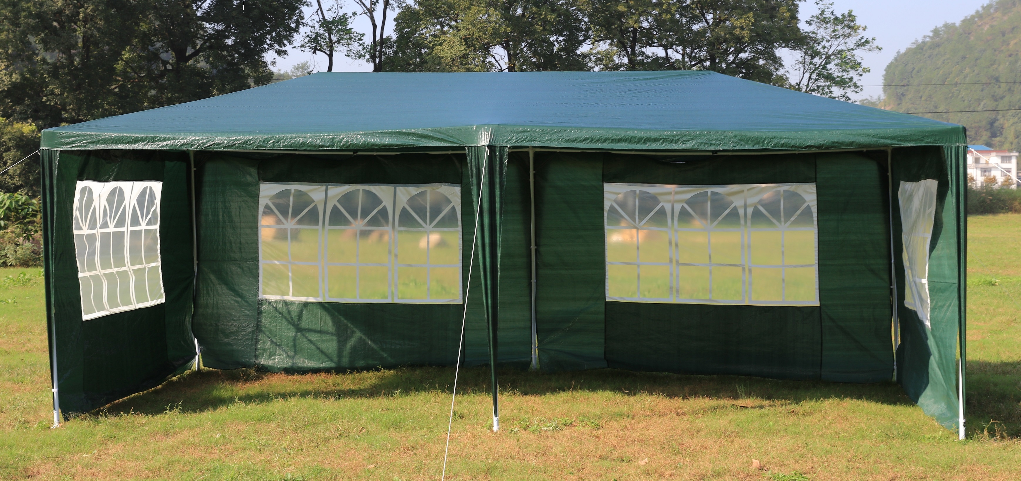 3x6m Gazebo Outdoor Marquee Tent Canopy Green  Z2778