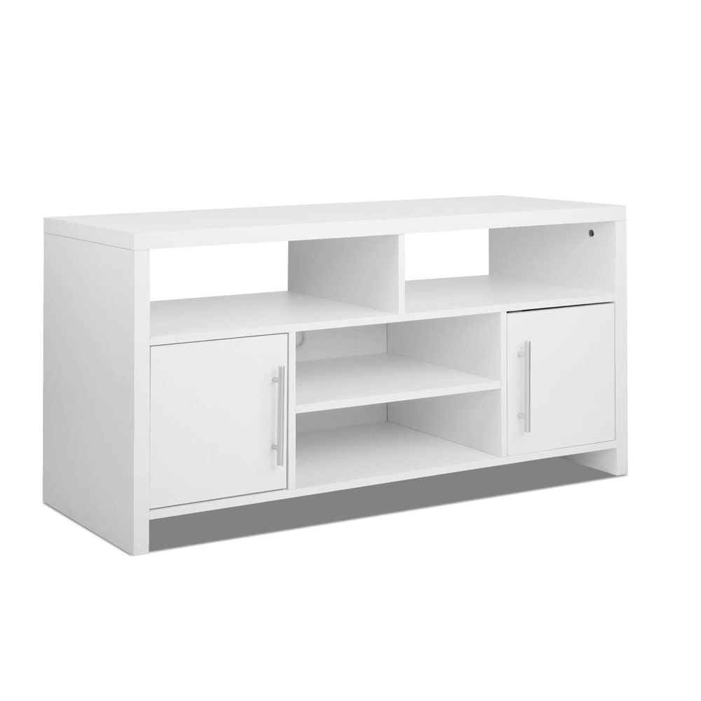 TV Stand Entertainment Unit Adjustable Cabinet White  Z2888