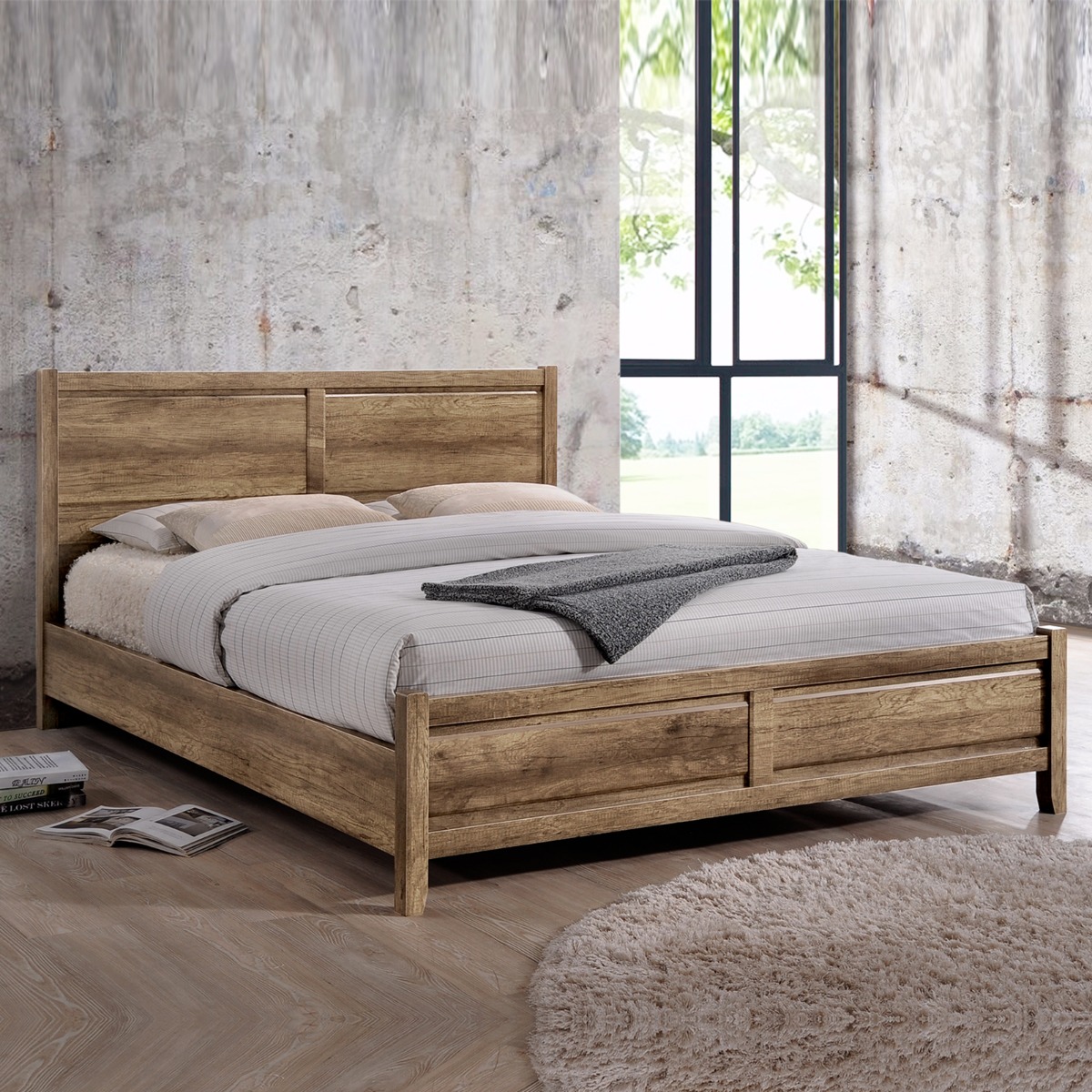 Alice Bed Double Oak Colour  Z2914