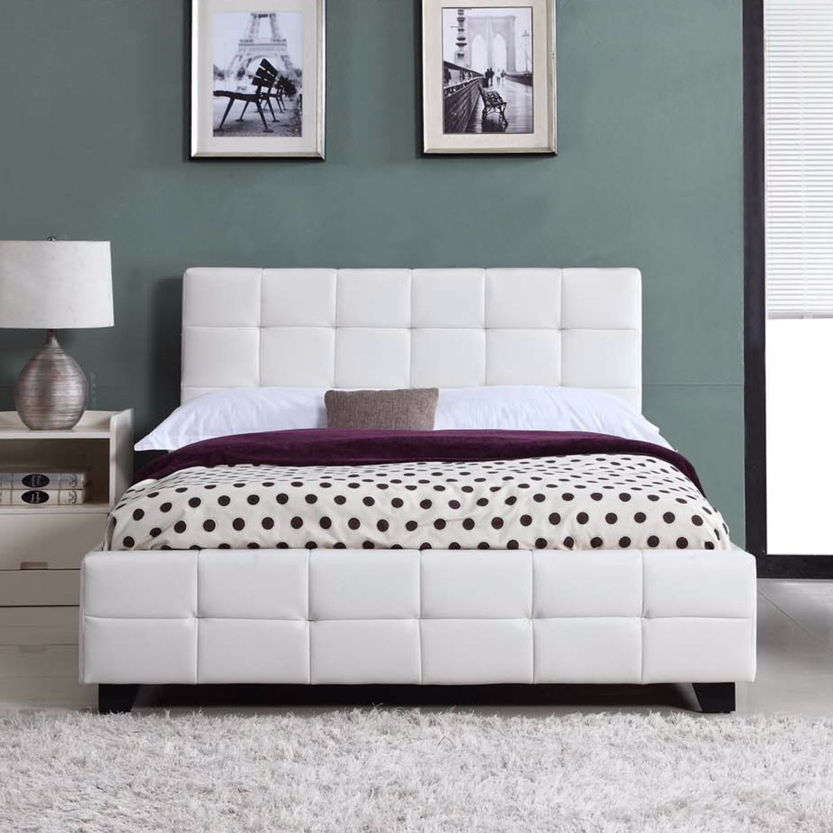 Bravo Bedframe Double size White  Z2918