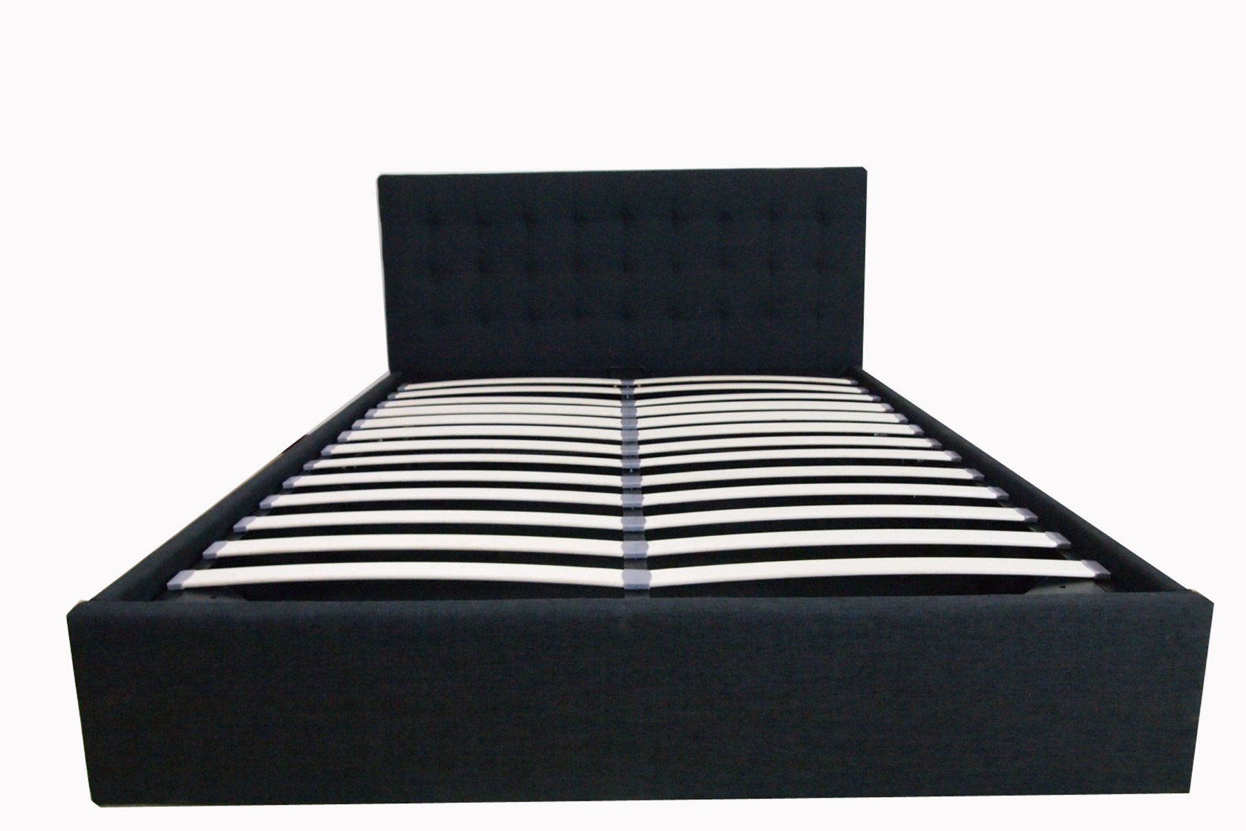 Queen Size Charcoal Fabric Gas Lift Bed  Z2986