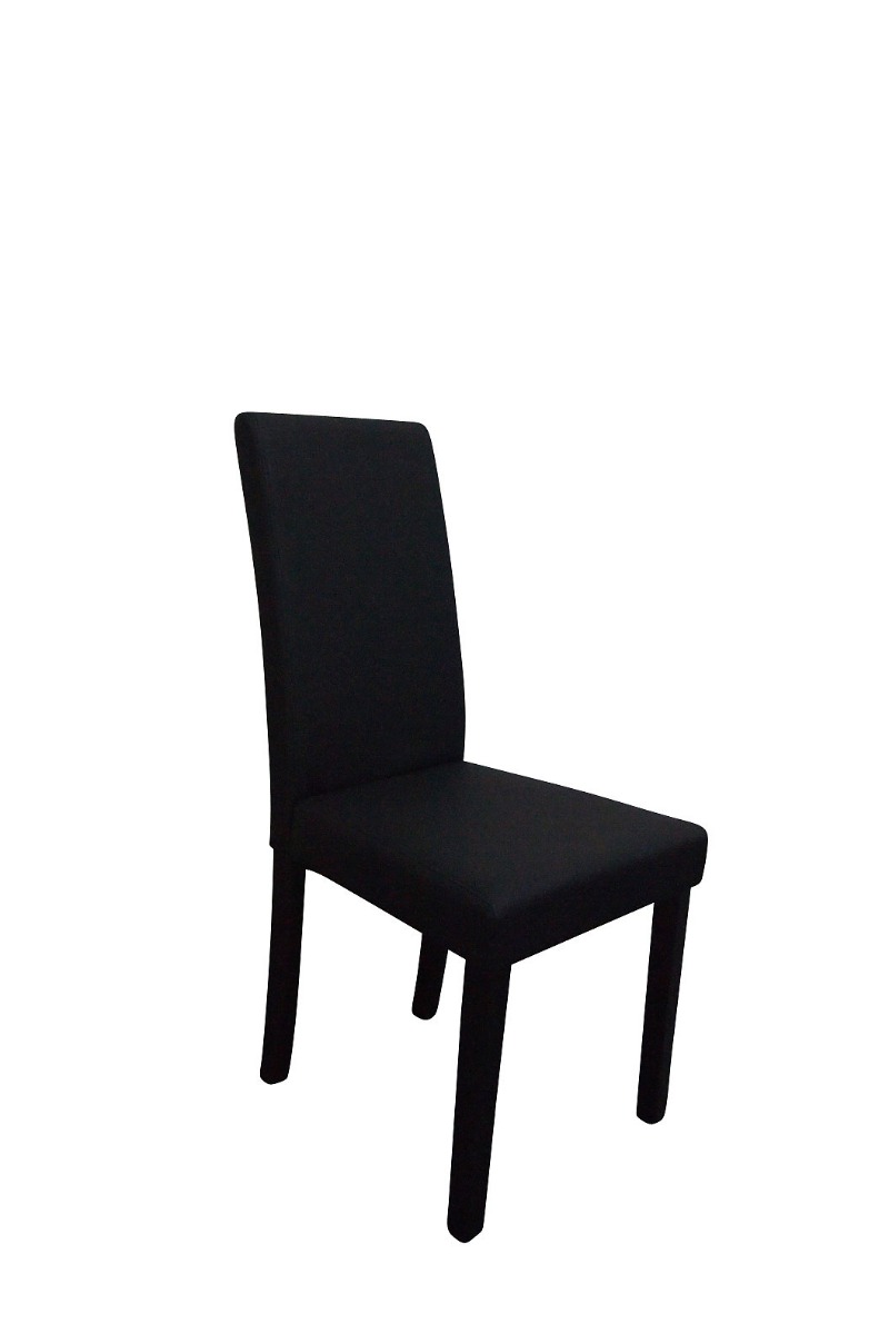 Parsons Highback Black Faux Leather Dining Chair Set of 2  Z2989