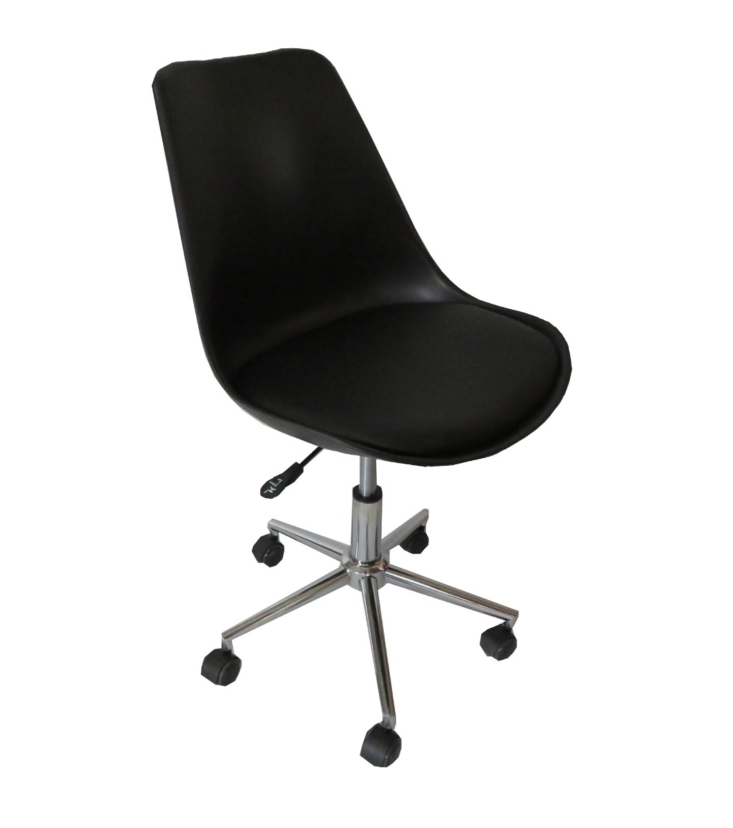 Mora black padded seat gas lift office chair  Z3015