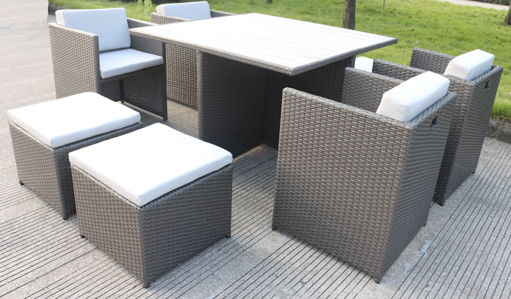 Messina 9 Piece Rattan Dining Set  Z3026