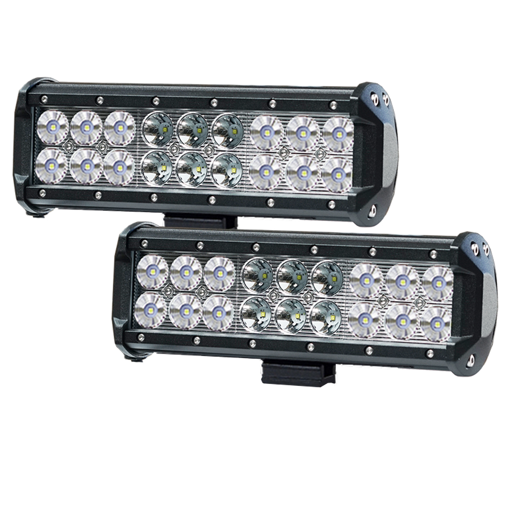 Pair 9inch 54W Cree LED Light Bar Spot Flood Combo Beam Work Driving 4WD  Z3039