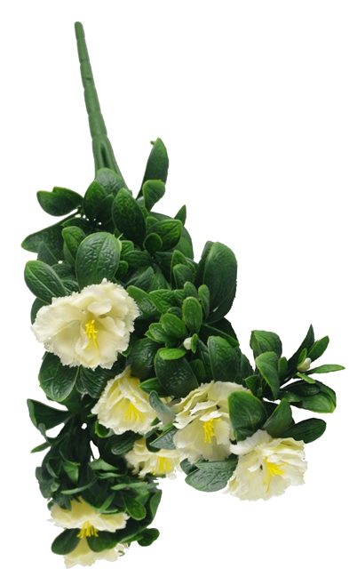 White Rose Bunch UV 45cm  Z3100