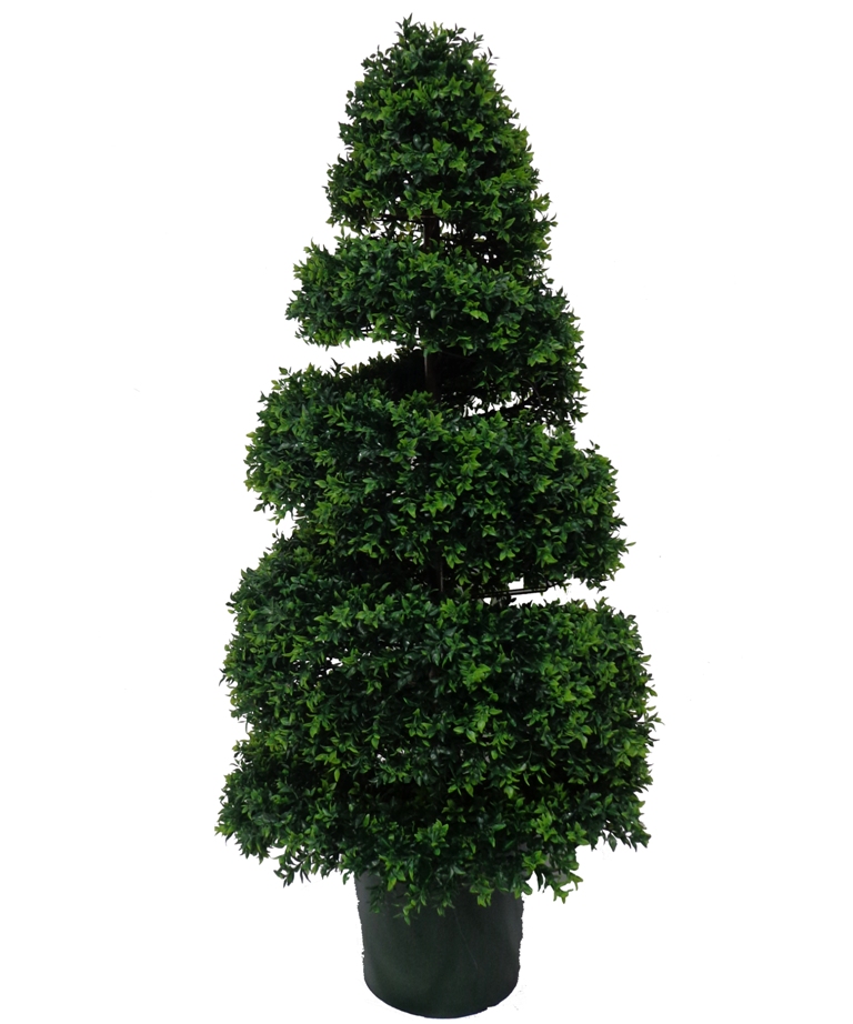 Artificial UV Resistant Spiral Topiary - 130cm  Z3125