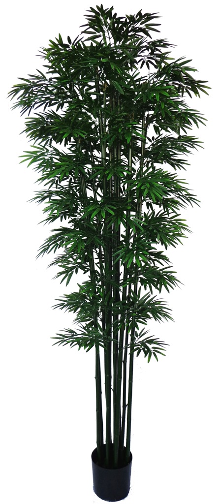 UV Stabilized Artificial Japanese Bamboo On A Green Trunk 2.1m  Z3169