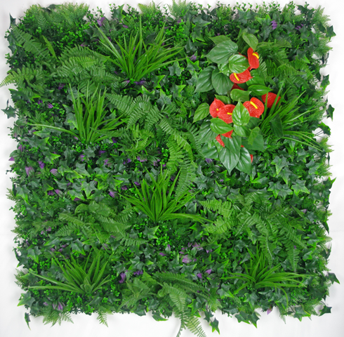 Mixed Jungle Vertical Garden UV Stabilised 1m X 1m  Z3170