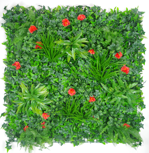 Red Elegance Vertical Garden UV Stabilised 1m X 1m  Z3171