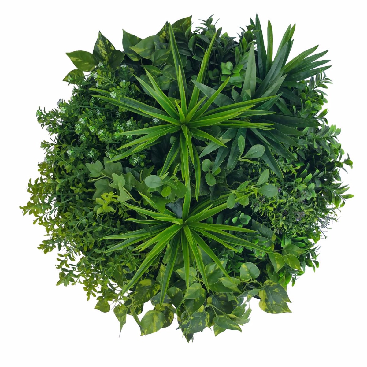 Artificial Green Wall Disk Art 60cm - Philodendron  Z3204