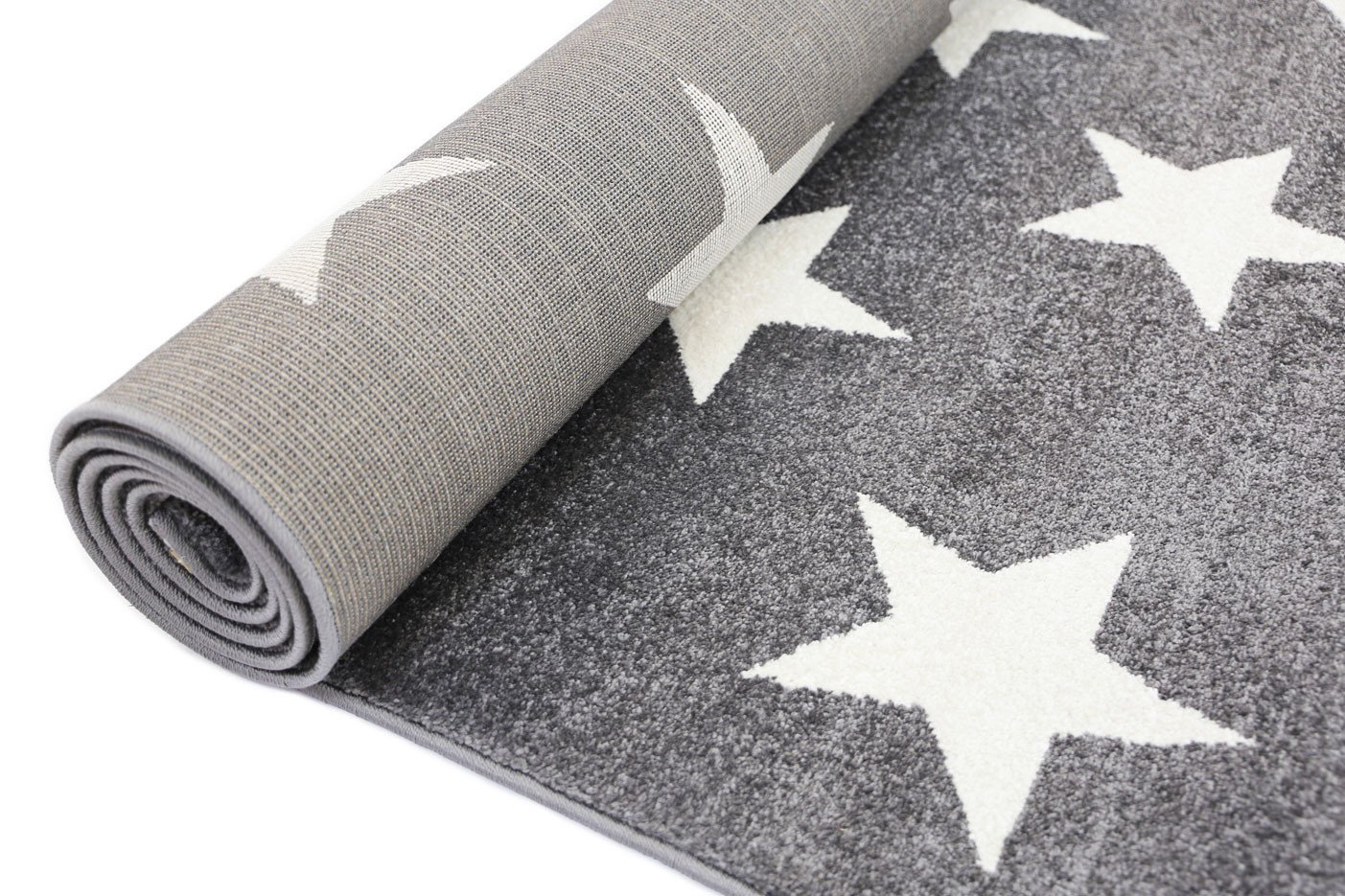 Stars Charcoal White 