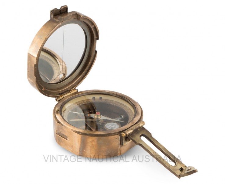 Sundial Compass Brunton Brass Antique Fi