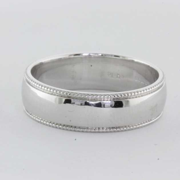 Comfort Fit Wedding Ring With Milgrain i