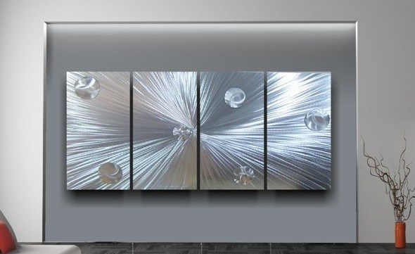 “Hypnotic Circuit Metal Wall Art”