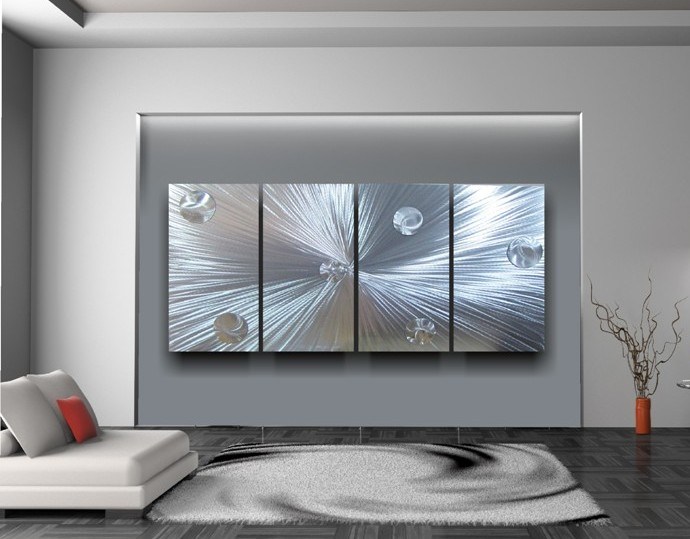 “Hypnotic Circuit Metal Wall Art”