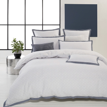 Dwell Orla Quilt Cover Set White