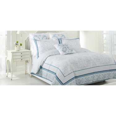 Belmondo Palais Quilt Cover Bet Blue