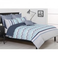 Belmondo Vespa Quilt Cover Set Blue King