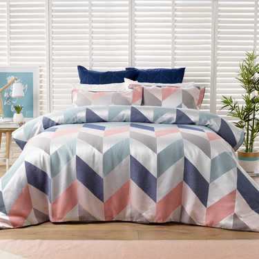 KOO Skyla Quilt Cover Set Multicoloured