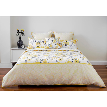 Hyde Park Tara Quilt Cover Set Yellow