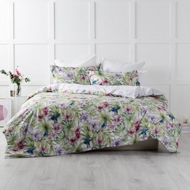 KOO Eden Quilt Cover Set Lilac