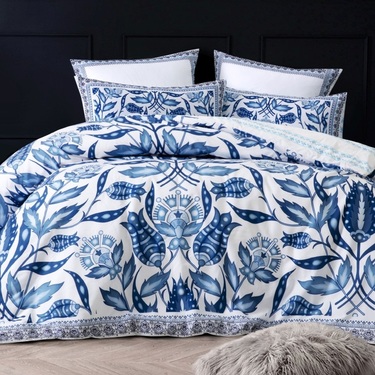 KOO Sarita Quilt Cover Set Blue