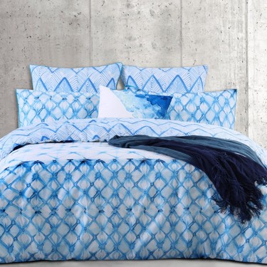 Emerald Hill Bahari Quilt Cover Set Blue