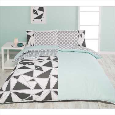 Dwell Veron Quilt Cover Set Black & Whit