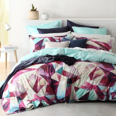 Logan & Mason Apex Quilt Cover Set Jewel