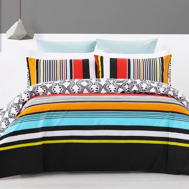 Brampton House Fiesta Stripe Quilt Cover