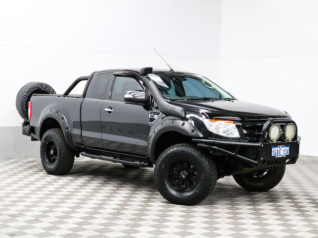 2012 FORD RANGER PX XLT 3.2 (4X4) BLACK 