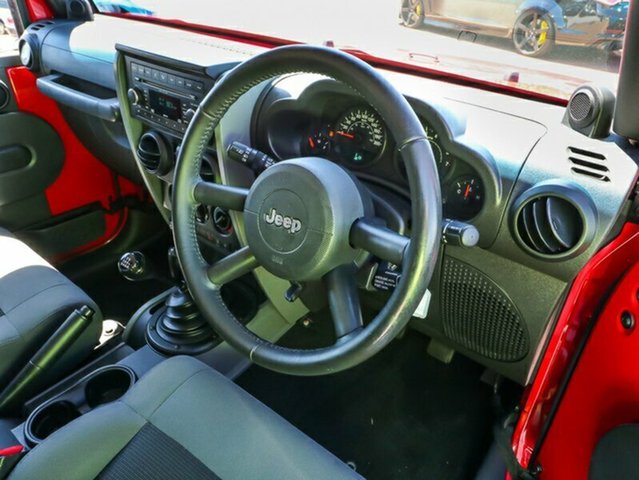 2008 JEEP WRANGLER JK SPORT RED 6 SPEED 